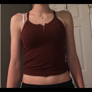 american eagle essentials cropped tank
